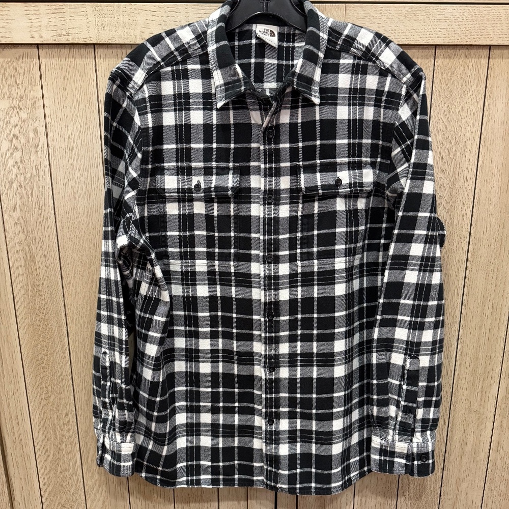 The North Face Plaid Flannel Shirt, Size XL